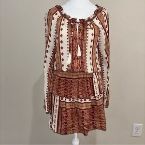 Nikibiki Lavender Boho Print Dress Size L